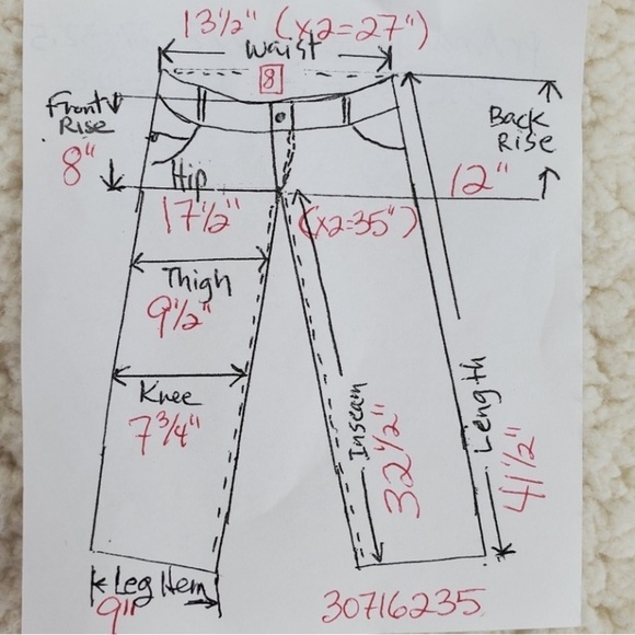 Prana Jeans Womens 8 Blue Bootcut Dark Blue Stretch Embroidered 27x32.5 - Picture 3 of 13